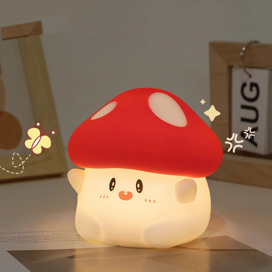 Enchanted Mushroom & Peach LED Night Light