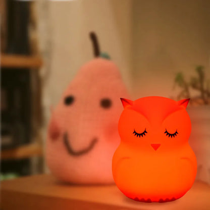 Cute Owl Night Light  with Multiple Light Modes and Remote Control