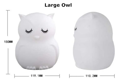 Cute Owl Night Light  with Multiple Light Modes and Remote Control