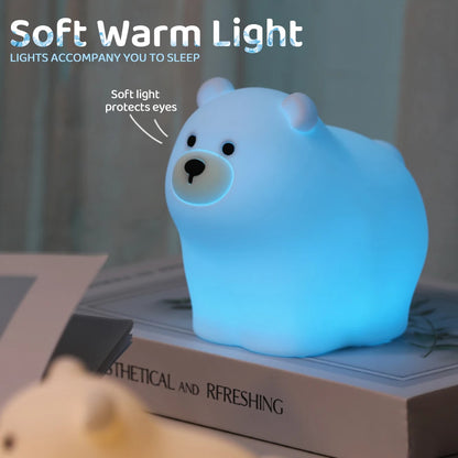 Cute Polar Bear LED Night Light