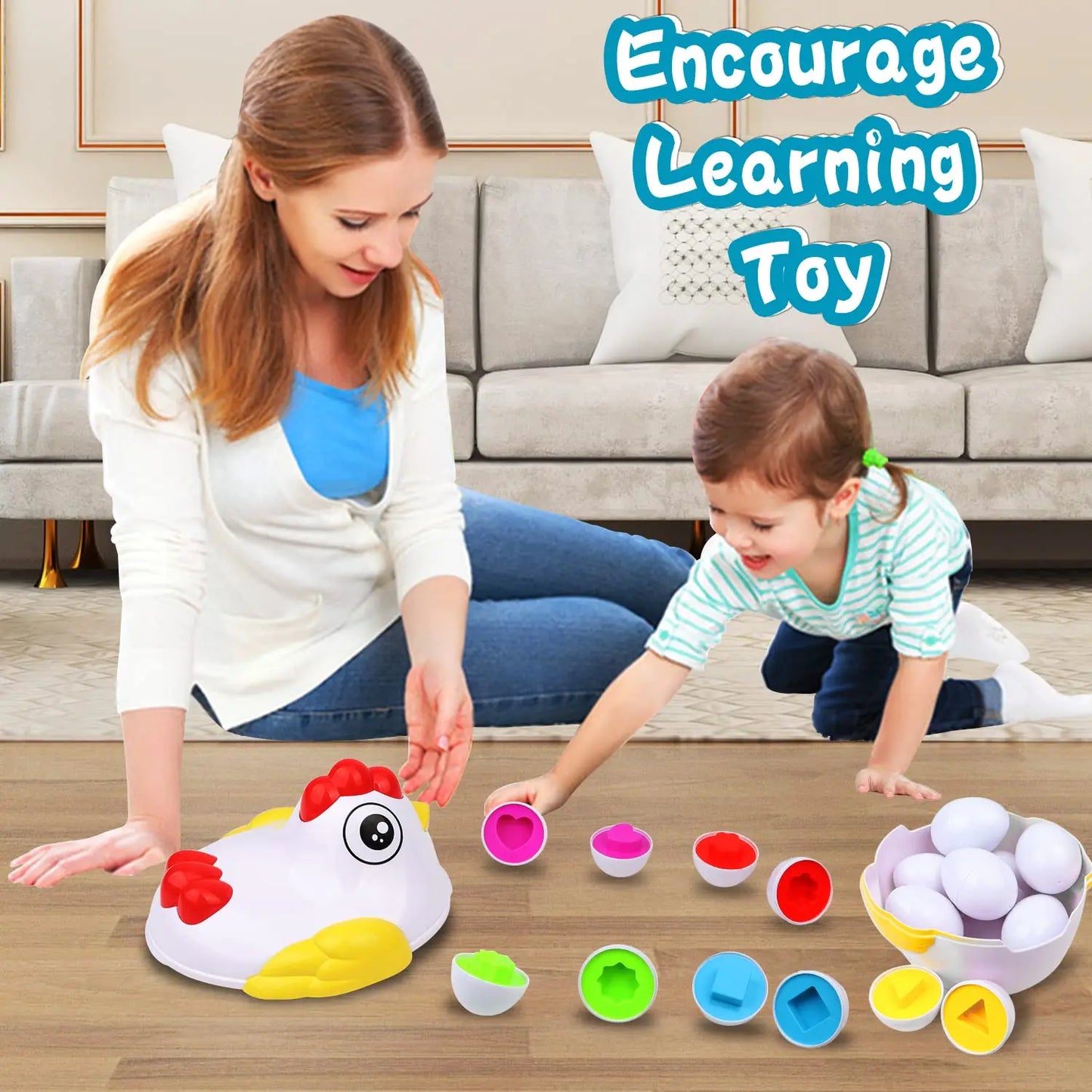 Educational Color and Shape Sorter Baby Toy Set