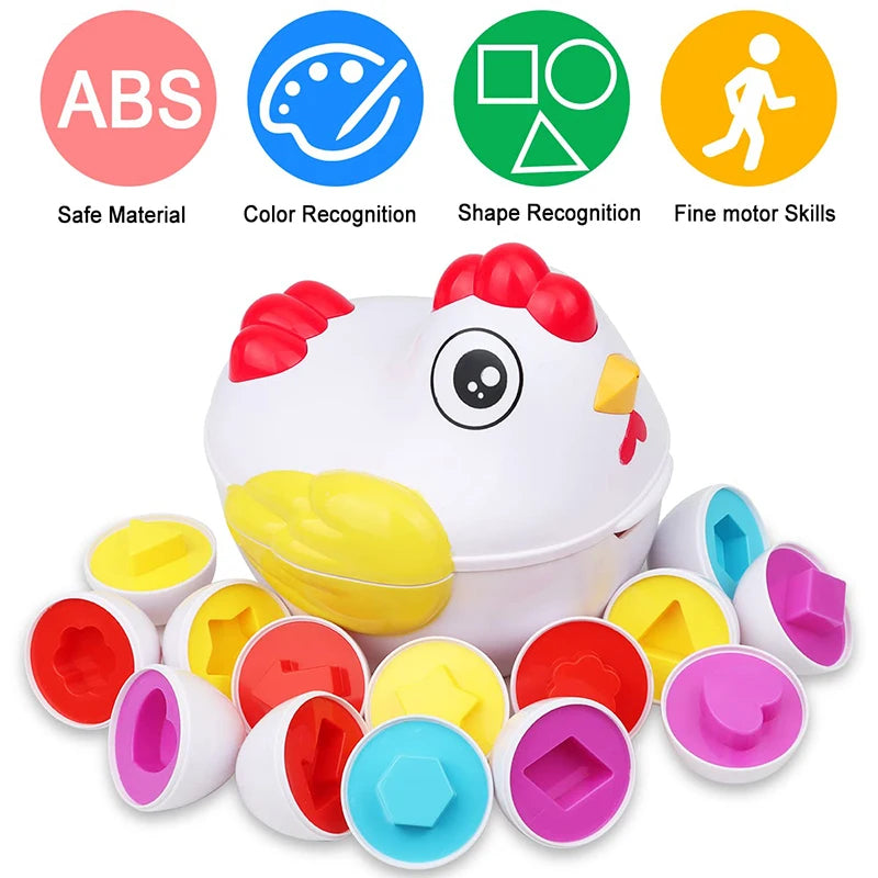 Educational Color and Shape Sorter Baby Toy Set