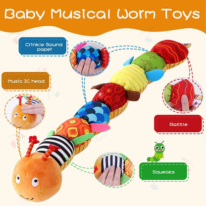 Musical Caterpillar Baby Rattle Toy -