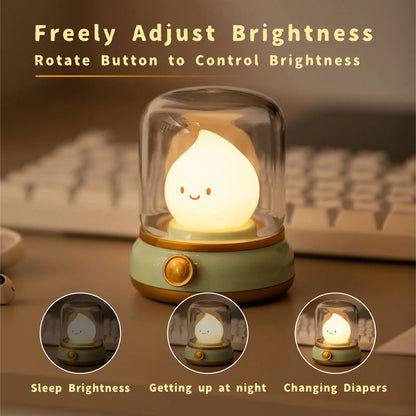 Charming Mini Kerosene Lamp- LED Night Light