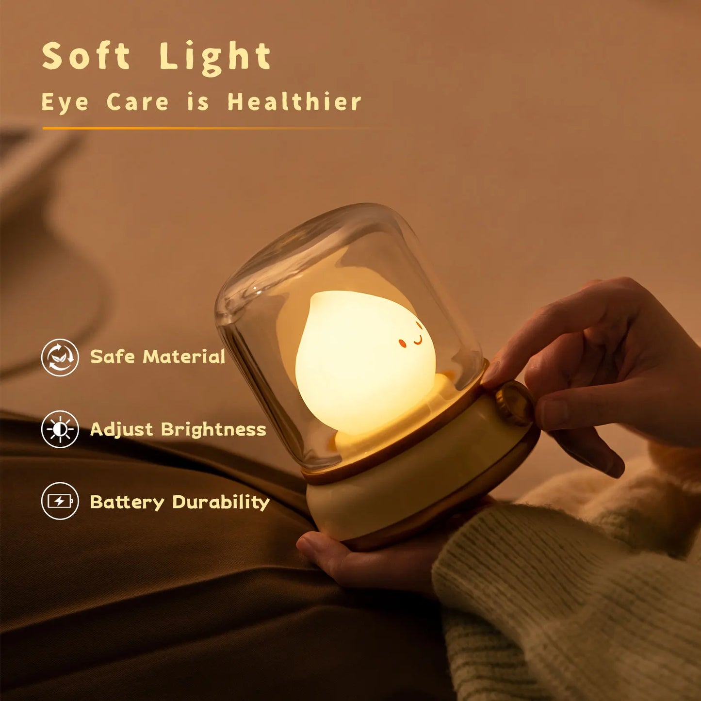 Charming Mini Kerosene Lamp- LED Night Light