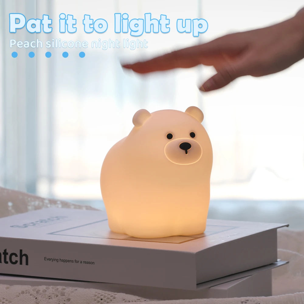 Cute Polar Bear LED Night Light